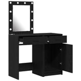 Dressing Table 2 pcs Black 50 x 41 x 135 cm Engineered wood 3334237