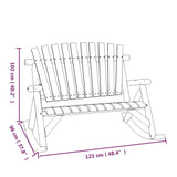 5 Piece Garden Lounge Set Solid Wood Spruce 3185529
