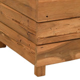 Raised Bed 50x40x72 cm Recycled Teak Wood and Steel 47427