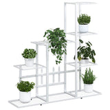 Flower Stand 94.5x25x88 cm White Metal 336113