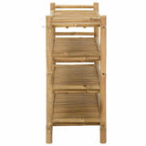 Shoe Rack with Shelf Natural 4-tier Bamboo 42028050