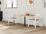 Dining Chairs 2 pcs White 42 x 47.5 x 81 cm Solid Rubber Wood 42020436