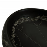 Countertop Basin Black Oval 59x40x15 cm Ceramic 155082