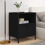 Bedside Cabinet 2 pcs Black 49 x 36 x 61 cm Engineered wood 883477