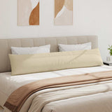 Sofa Pillows 2 pcs Cream 200 x 40 cm Fabric 42013875