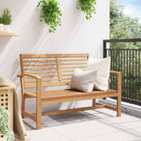 Garden Bench Natural 110 x 64 x 76.5 cm Solid teak wood 42006401