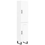 Highboard White 34.5x34x180 cm Engineered Wood 3199129