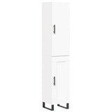 Highboard White 34.5x34x180 cm Engineered Wood 3199129