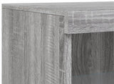 Side Cabinet with LED Lights Grey Sonoma Engineered Wood 836628