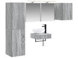 Bathroom Furniture Set 5 pcs Grey Sonoma 3407252
