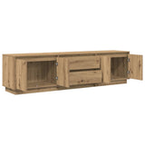TV Cabinet with LED Lights Artisan Oak 193.5x41x50 cm 3328443