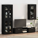 Wooden Cabinet Black 50 x 29 x 100 cm Engineered Wood 880222