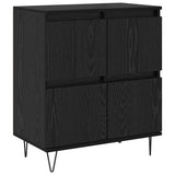Sideboards 3 pcs Black oak 180 x 35 x 70 cm Engineered wood 3394526