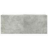 Bathroom Wall Cabinet Concrete Grey 100x25x40 cm Engineered Wood 860106
