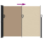 Retractable Side Awning Taupe 160x300 cm 4004319
