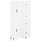 Highboard White 69.5x34x180 cm Engineered Wood 3195691