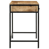 Writing Desk Brown 105 x 50 x 75 cm Solid Mango Wood and Metal 4019633