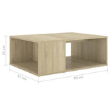 Coffee Table Sonoma Oak 90x67x33 cm Engineered Wood 806906