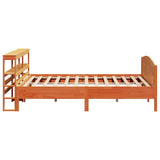 Bed Frame without Mattress Wax Brown 200x200 cm Solid Wood Pine 3306215