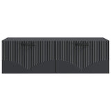 Wall-Mounted TV Cabinet Black 98 x 41 x 30 cm Engineered Wood 899036