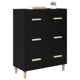 Sideboard Black Oak 69.5 x 34 x 90 cm Engineered Wood 880636