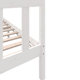 3101359 Bed Frame without Mattress White Solid Wood 160x200 cm
