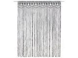 Macrame Curtain Anthracite 140x240 cm Cotton 323994