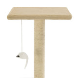 170514 Cat Tree with Sisal Scratching Posts 95 cm Beige