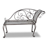 Garden Bench Antique brown Steel Standard Durable Garden Bench 40717