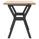 Coffee Table Y-Frame 110x40x45 cm Solid Wood Pine and Steel 3282711