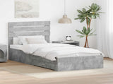 Bed Frame with Drawer with Headboard Manual Engineered Wood 3411694