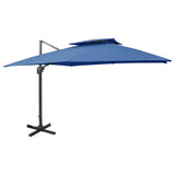 Cantilever Garden Parasol Azure Blue 312378