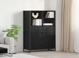 Sideboard 2 pcs Black Oak 81 x 36 x 150.5 cm Engineered Wood 3403034