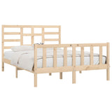 Bed Frame without Mattress 150x200 cm King Size Solid Wood 3107618