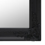 Free-Standing Mirror Black 40x160 cm 351523
