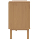 Drawer Cabinet OLDEN Grey and Brown Solid Wood Pine 358592