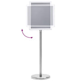 Poster Stands 2 pcs Silver 32.7 x 24 x 108 cm Aluminium 3385634