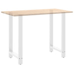 ZNTS Coffee Table Legs White 2 pcs 60x cm Steel 4013345