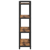 Bookshelf Smoked Oak 80 x 30 x 120 cm Engineered Wood 868421