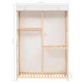 3-Tier Clothes Wardrobe 110x40x170 cm 247108