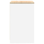 ZNTS Garage Storage Cabinet White 60x51x85 cm Solid Wood Pine 860571