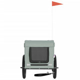 Pet Bike Trailer Grey and Black Oxford Fabric&Iron 93923