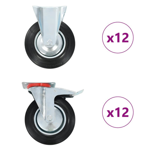 24 pcs Casters 200 mm 278059