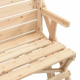 Picnic Table with Benches Solid Wood Fir 2-in-1 Convertible 4008991