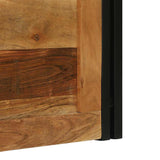 Storage Box Brown and Black 80 x 50 x 50 cm Acacia Wood 4016747