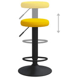 Bar Stools 2 pcs Mustard Yellow Velvet 333150