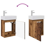 Bathroom Vanity Unit with Tap Old Wood 45.5 x 25.5 x 84 cm 889489