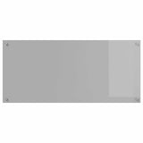 Kitchen Backsplash 2 pcs Light Grey 110 x 50 cm Tempered Glass 3415501