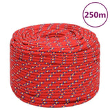 Boat Rope Red 8 mm 250 m Polypropylene 152398