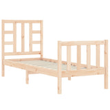 Bed Frame without Mattress Small Single Solid Wood Pine 3191931